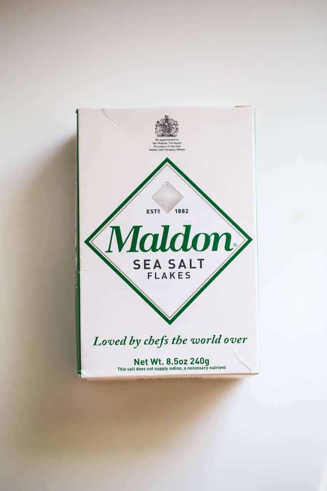 Maldon Sea Salt -- a key to making homemade everything bagel seasoning A box of Maldon sea salt flakes -- recommended for this recipe.