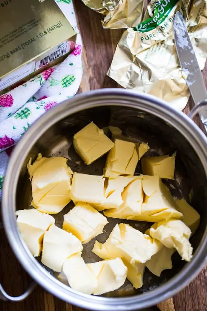 How to Make Ghee | ghee tutorial | clarified butter recipe | paleo recipes | Whole30 recipes | perrysplate.com How to Make Ghee | ghee tutorial | clarified butter recipe | paleo recipes | Whole30 recipes | perrysplate.com