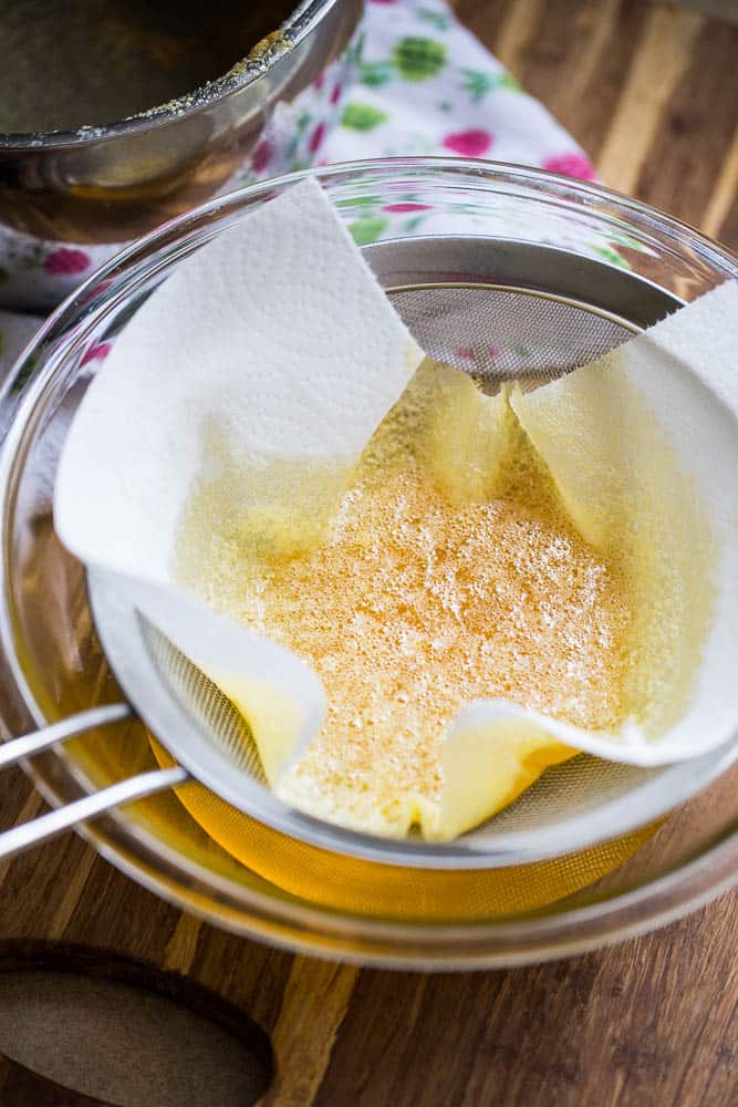 How to Make Ghee | ghee tutorial | clarified butter recipe | paleo recipes | Whole30 recipes | perrysplate.com How to Make Ghee | ghee tutorial | clarified butter recipe | paleo recipes | Whole30 recipes | perrysplate.com