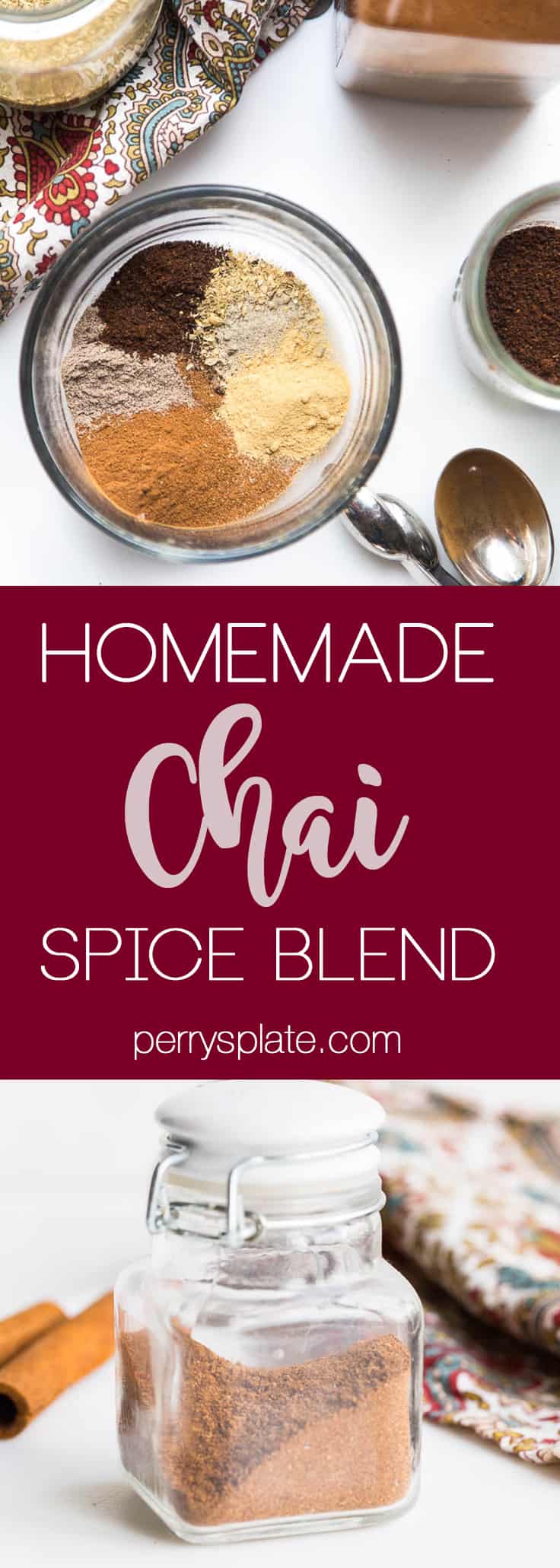 Homemade Chai Spice Blend | chai recipes | spice blends | diy recipes | sugar free recipes | perrysplate.com