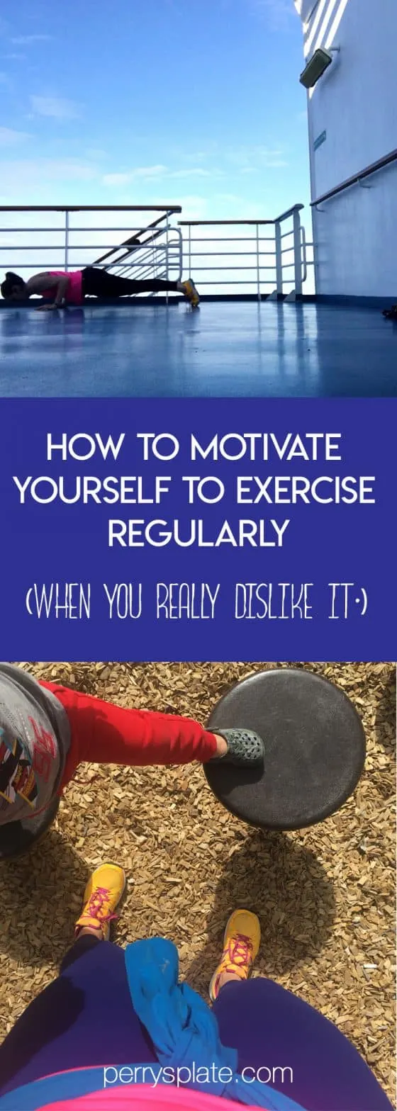 How to Motivate Yourself to Exercise Regularly -- tips on tackling your mind game to create a habit that will get you moving. (And you might even start to like it.) | perrysplate.com