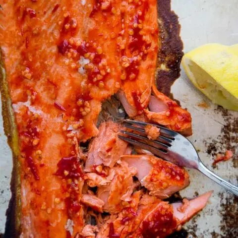 5-Ingredient Harissa Roasted Salmon