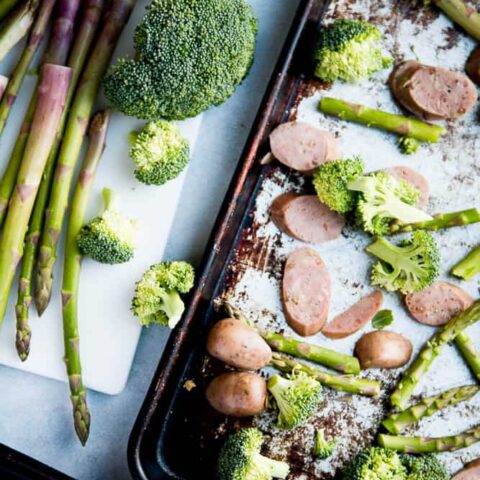 Quick Sausage and Veggie Sheet Pan Meal