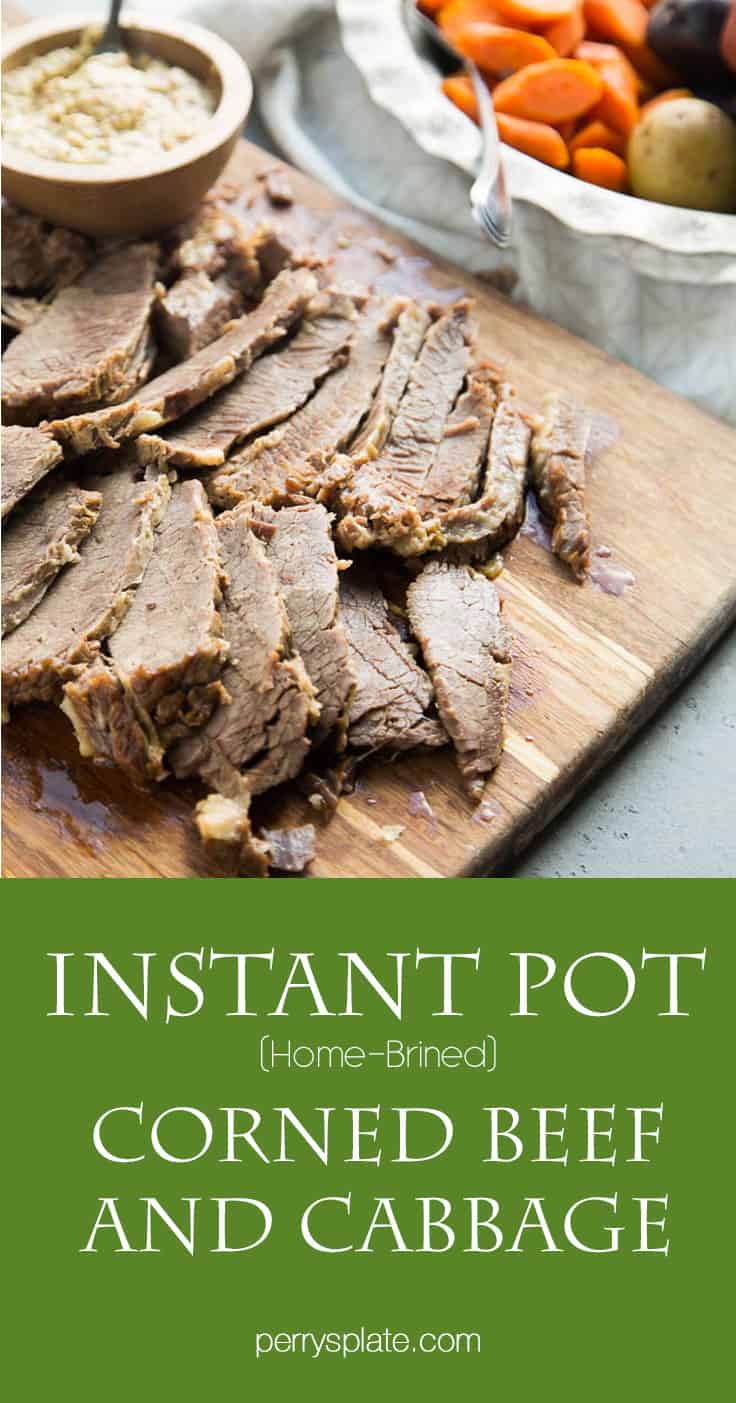 Making your own, home-brined Instant Pot corned beef is a long process, but very little of that time is hands on! It's way easier than you'd think, and the pay off (and corned beef leftovers) are totally worth it!