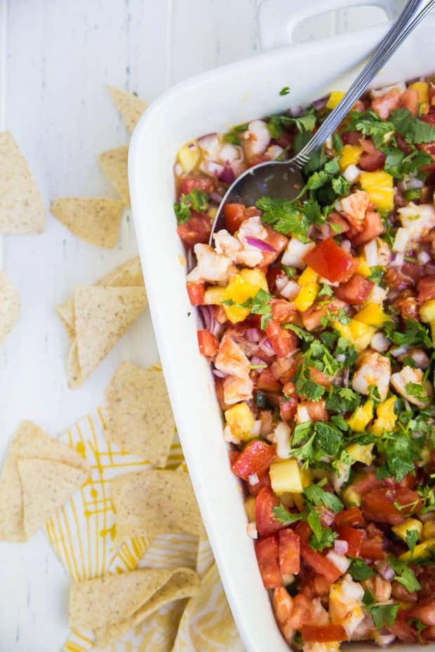 Tropical Shrimp Ceviche -- a no-cook option in this week's FREE paleo meal plan!