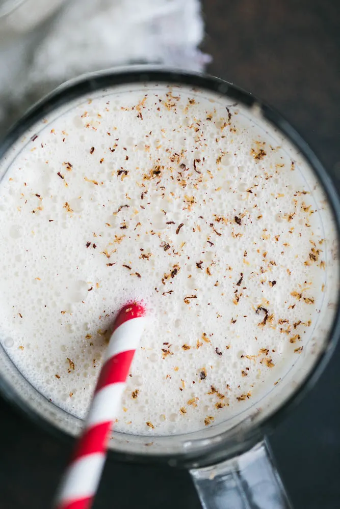 Healthy Eggnog Milkshake - The Oregon Dietitian