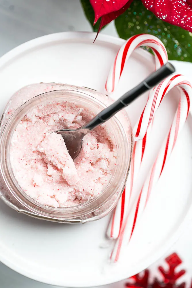 DIY Peppermint Sugar Scrub