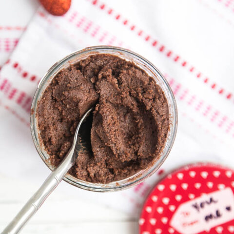 Chocolate Sugar Scrub for Valentine's Day