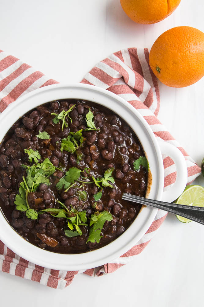 These aren't normal Instant Pot black beans. You'll want to eat these citrusy, smoky black beans all by themselves! | perrysplate.com #instantpot #instantpotrecipes 