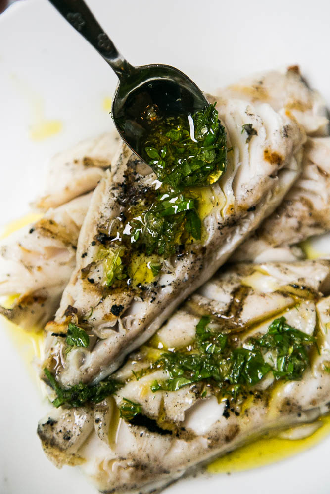 Grilled fish is a summertime staple for quick meals around here. If you've never had rich, buttery sablefish (black cod), try some! | perrysplate.com #grilledfish #grilling #wildcaught
