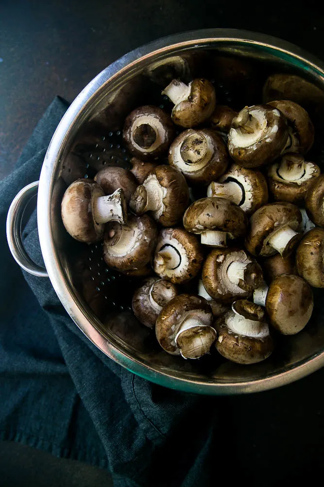 I love using brown mushrooms for roasting! Roasted mushrooms are a delicious, versatile side that add spunk to your meal.