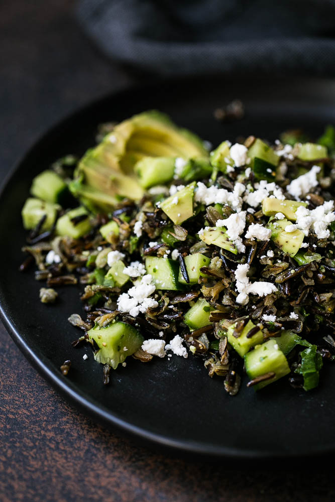 Wild Rice Salad is a perfect make-ahead dish for meal prepping, light dinners, or even a great Thanksgiving side dish! Lots of ideas for add-ins, too. | perrysplate.com Wild Rice Salad is a perfect make-ahead dish for meal prepping, light dinners, or even a great Thanksgiving side dish! Lots of ideas for add-ins, too. | perrysplate.com