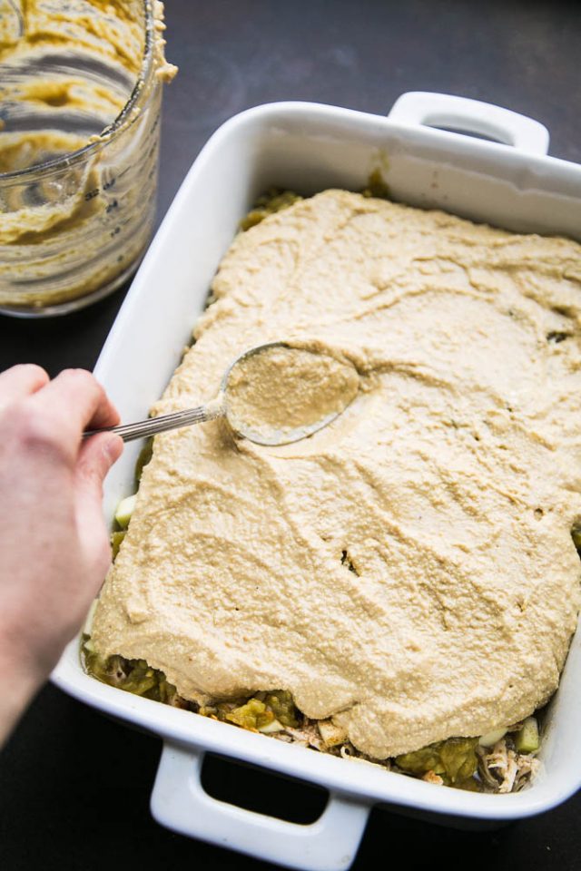 Green Chile Chicken Tamale Pie (CornFree) Perry's Plate