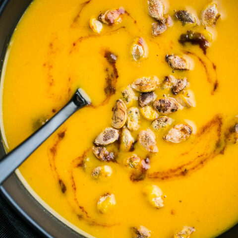 Easy Chipotle Lime Squash Soup