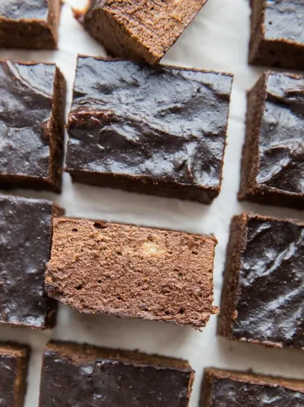 4-ingredient Flourless Healthy Brownies -- easy treat!