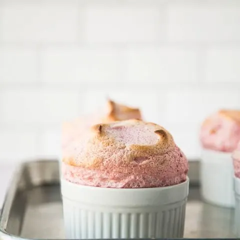 Paleo Strawberry Souffles