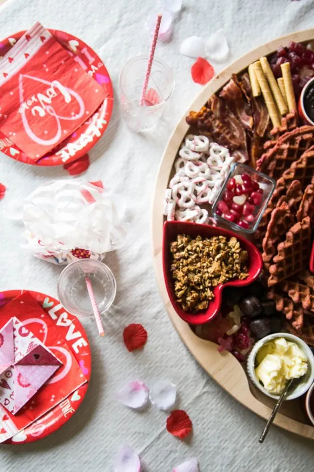 Valentine's Day Breakfast Boards are easy to put together and fun to surprise kids!