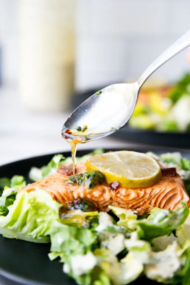 Sweet Chipotle Salmon is delicious with a drizzle of hot honey glaze! Sweet Chipotle Salmon is delicious with a drizzle of hot honey glaze!