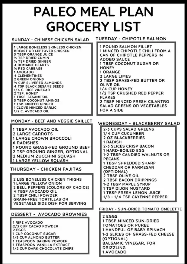 Paleo Meal Plans