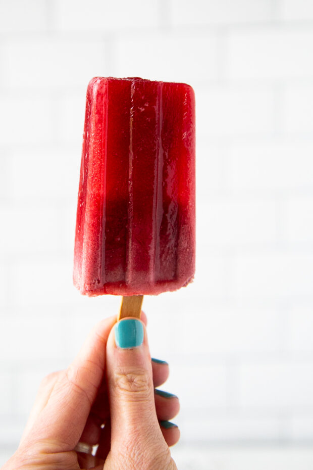 Pink Drink Popsicles are a perfect frozen version of the famous Starbucks drink.