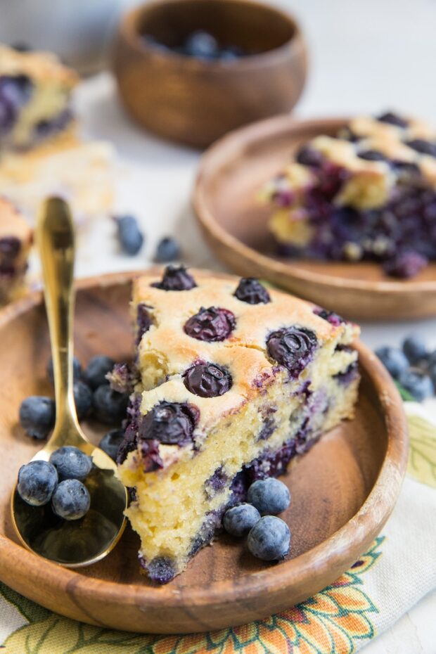 Paleo Blueberry Cake -- part of our Paleo Meal Plan this week!