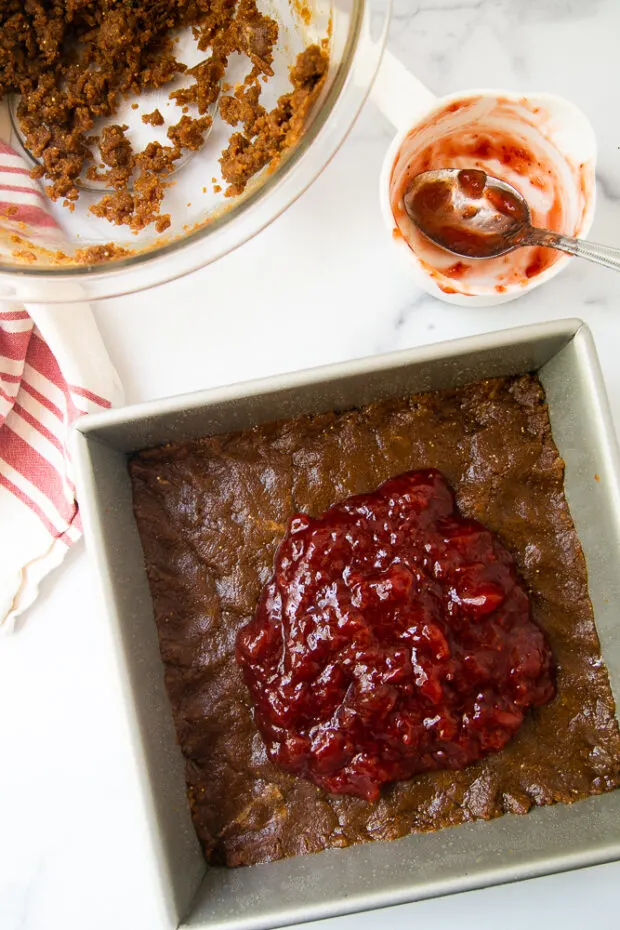 Use any kind of jam -- I like homemade strawberry chia seed jam because it's naturally sweetened.