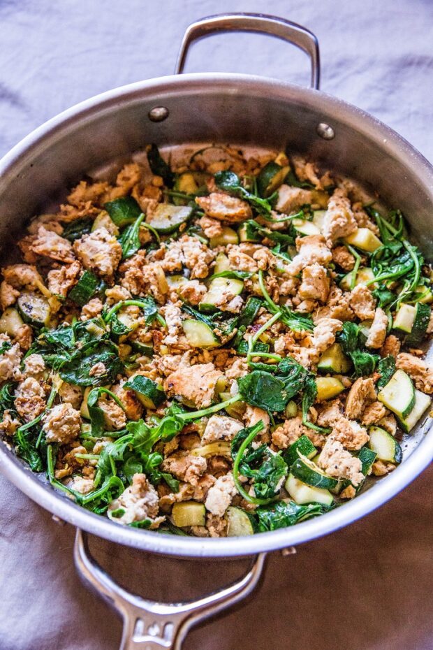 Zucchini & Ground Beef Skillet