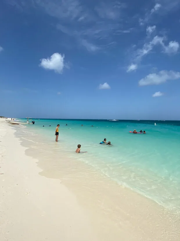 Eagle Beach in Aruba -- one of our favorite family vacations. I love creating recipes inspired by our travels.