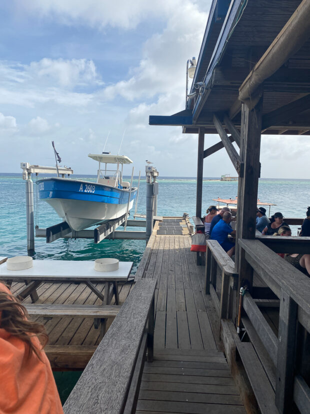 View of the ocean from Zeerover in Aruba.