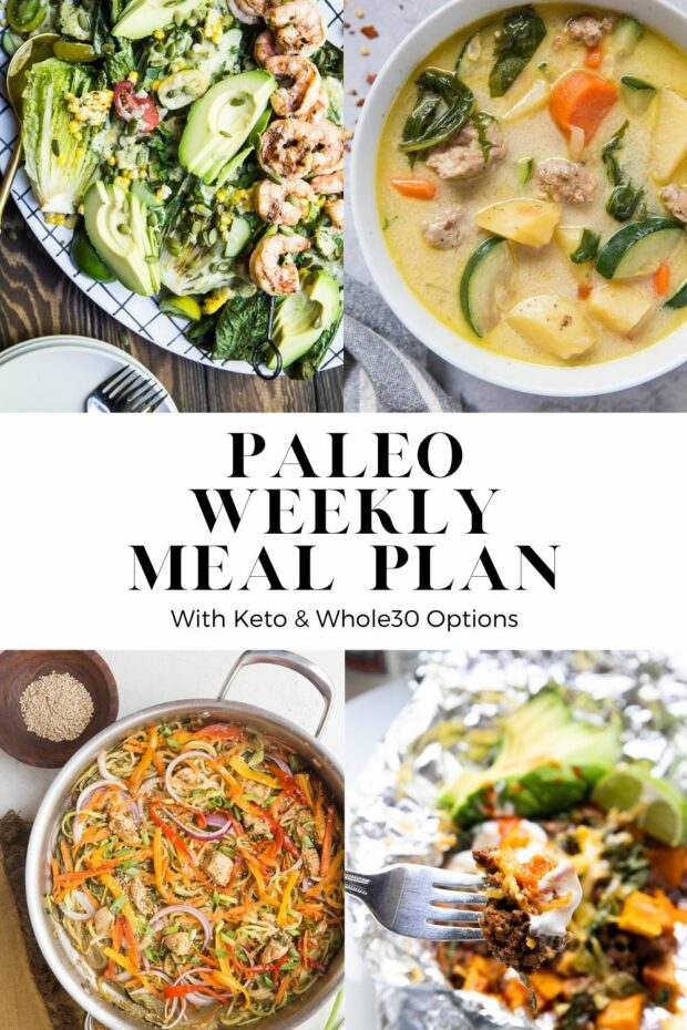 PALEO MEAL PLAN with lots of fresh, healthy recipes