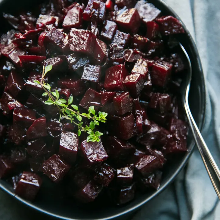 Sauteed Beets with Balsamic Orange Glaze