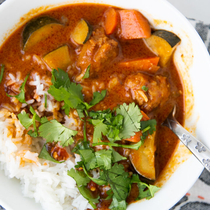 Thai Chicken Meatball Curry