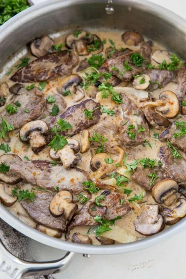 Paleo Beef Stroganoff