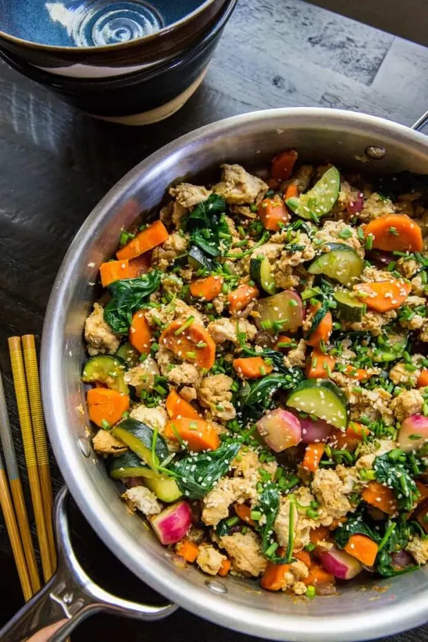 Teriyaki Ground Beef Skillet with Vegetables