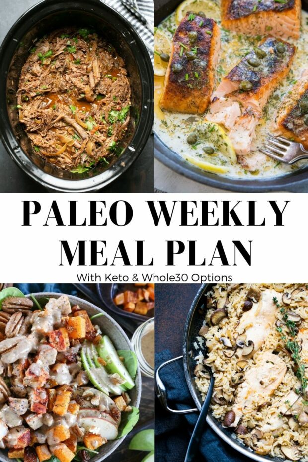 This week's free paleo meal plan -- seasonal, winter recipes for February!