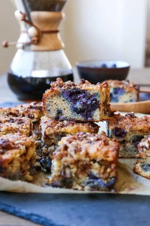 Paleo Blueberry Coffee Cake