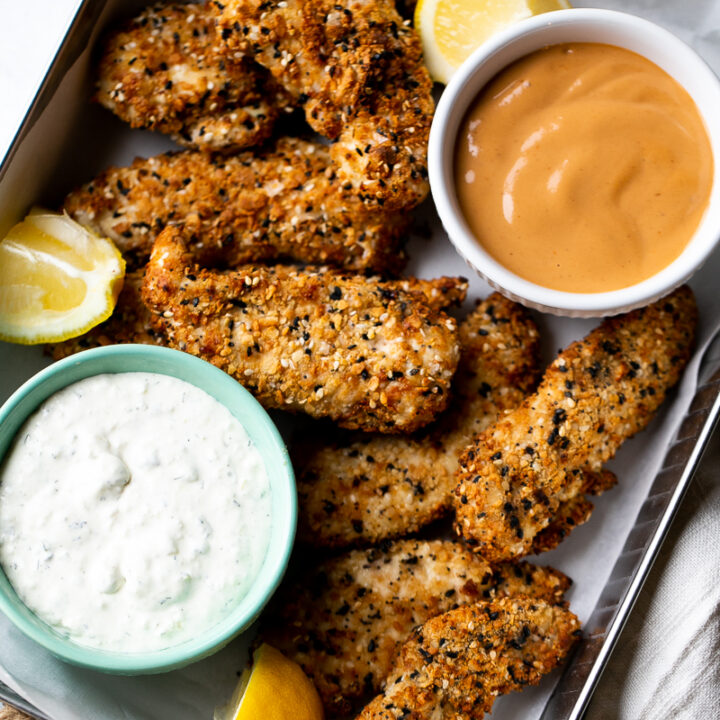 Everything Bagel Chicken Tenders (Air Fryer or Oven)