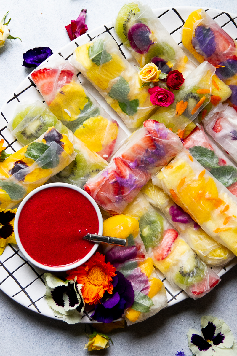 Fruity Spring Rolls with Raspberry Sauce LaptrinhX / News