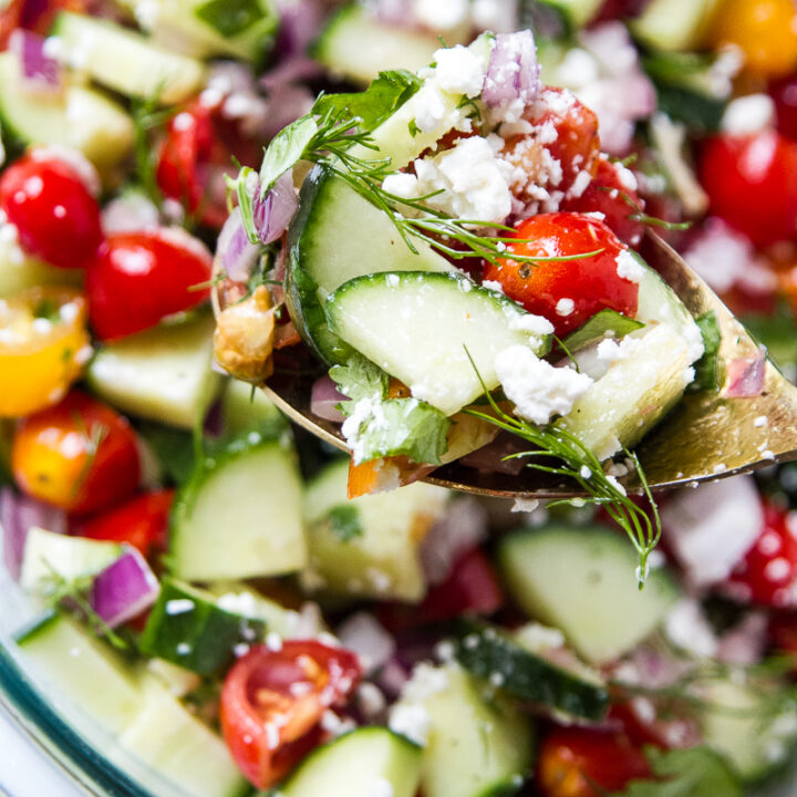 Cucumber Tomato Salad with Feta