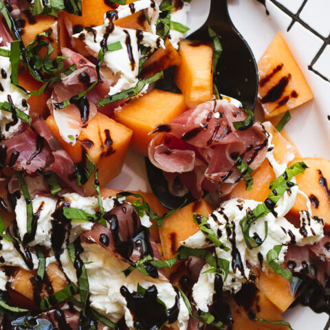 Cantaloupe, Prosciutto, & Burrata Salad