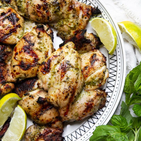 Grilled Chicken with Herby Lime Marinade