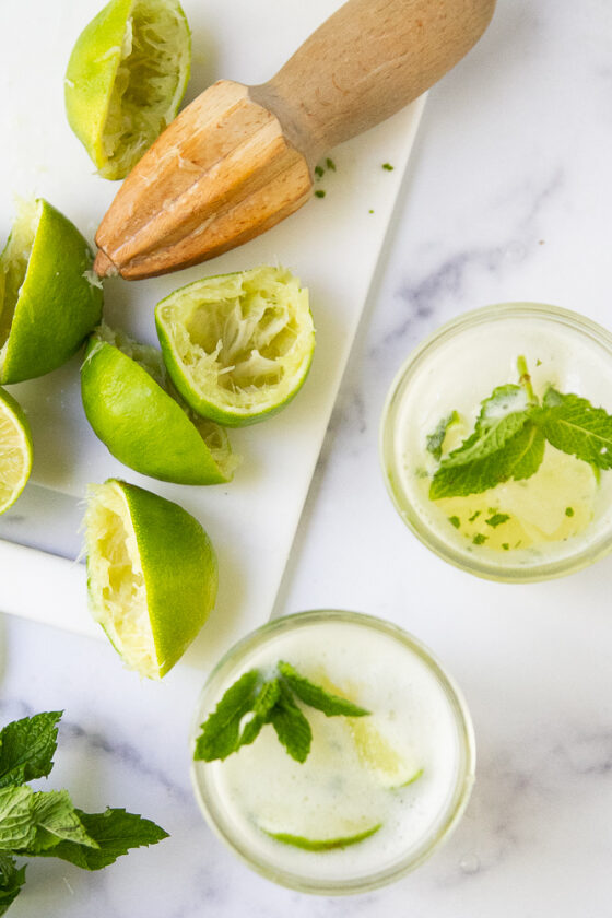 10-minute Mint Limeade (Cafe Rio Copycat) - Perry's Plate