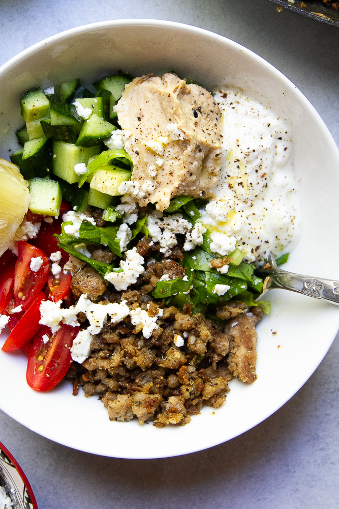 Superfood Salad Bowls with Crispy Chicken - A Healthy Meal Prep Recipe