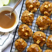 Gluten Free Apple Cookies with Maple Glaze