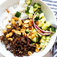 Spicy Ground Turkey Bowl