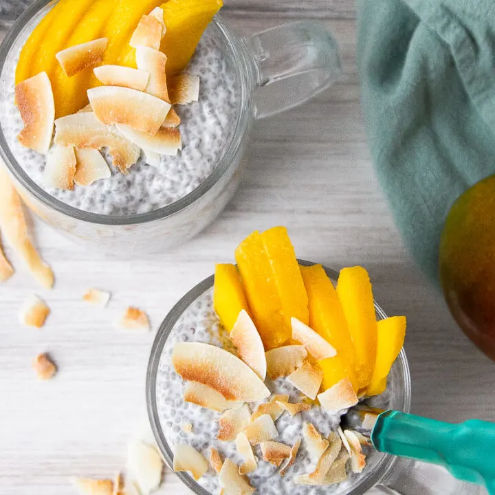 Coconut Chia Pudding with Mango