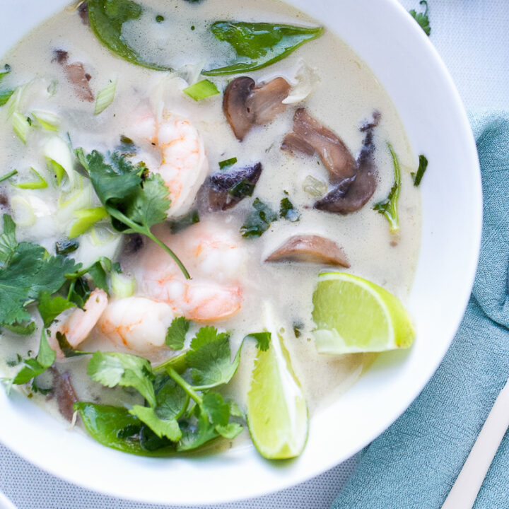 Quick Thai Coconut Soup with Shrimp
