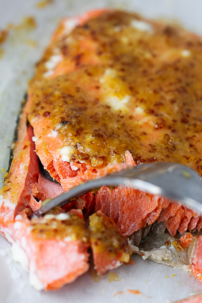 Baked Honey Mustard Salmon - Perry's Plate