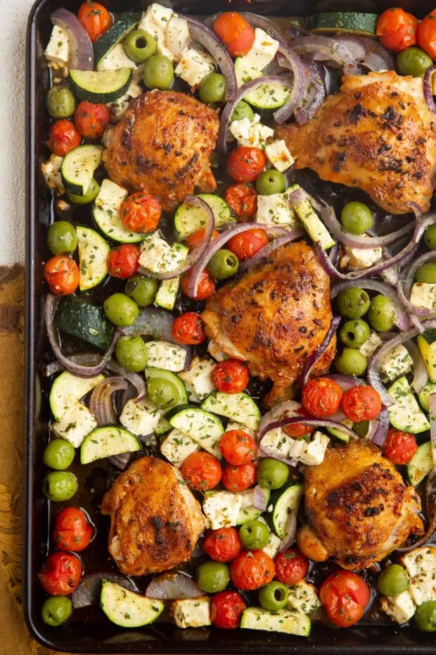 Mediterranean Sheet Pan Chicken