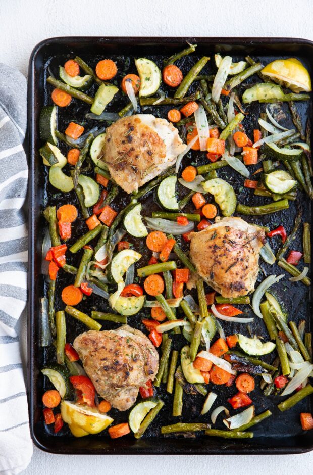 Sheet Pan Lemon Garlic Rosemary Chicken